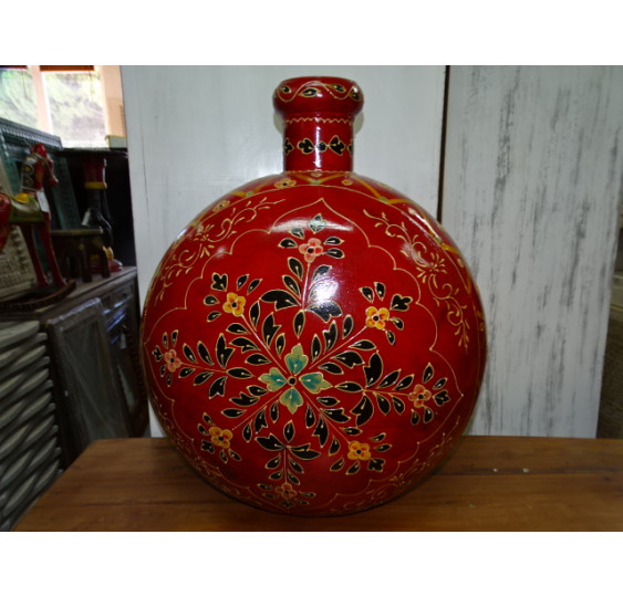 Wasserkrug XL handbemalt rot 50x33x60 cm