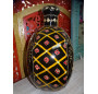 Black hand painted XL water jar 50x33x60 cm