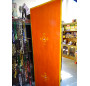 Schrank Winkel 3 Türen bemalt orange losange