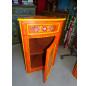 Corner cabecera mueble pintado Naranja flora