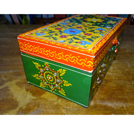 Caja rectangular con 2 baldosas 27x15x11 cm - 6