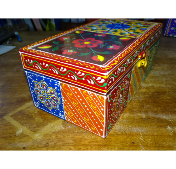 Caja rectangular con 2 baldosas 27x15x11 cm - 8