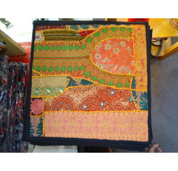 cover 40x40 cm in old Gujarat fabrics - 471