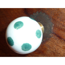 butons ball white pitch green émeraude