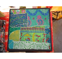 cover 40x40 cm in old Gujarat fabrics - 493