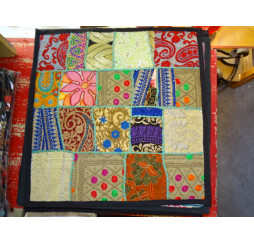 cover 40x40 cm in old Gujarat fabrics - 495