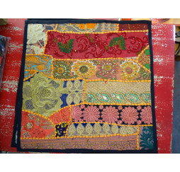 cover 40x40 cm in old Gujarat fabrics - 515