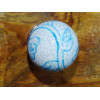 Manija Bola azul claro crepitaba efecto.