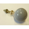 bouton boule unis grise