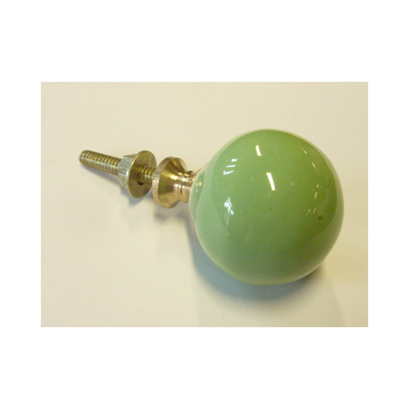 bouton boule unis vert printemp