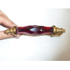 handle en verre 14 cm red