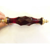 handle en verre 17 cm red