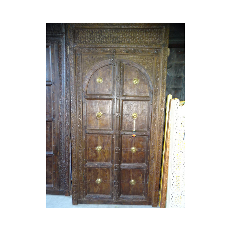 Vecchie porte di casa arrotondate 108x12x215 cm