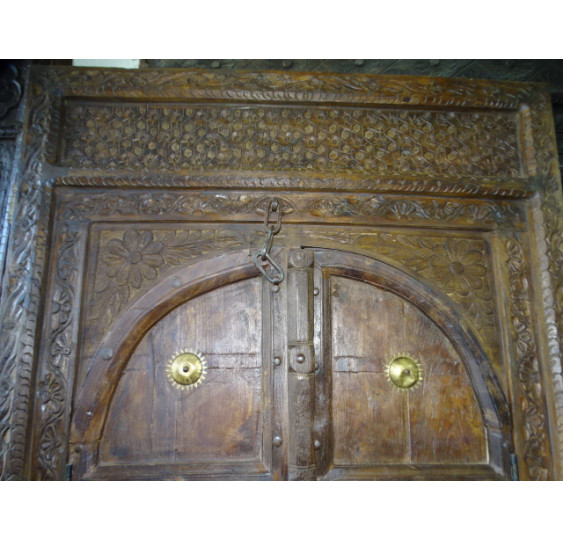 Portes ancienne arrondie de maison 108x12x215 cm