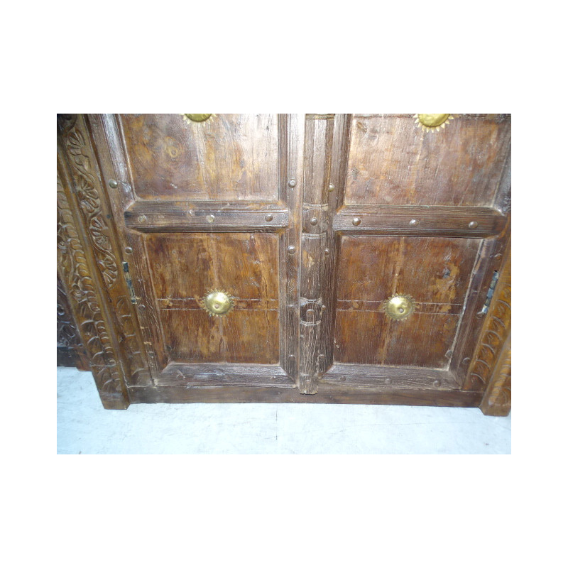 Portes ancienne arrondie de maison 108x12x215 cm