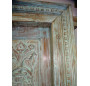 Vecchie porte di casa turchesi 132x15x209 cm