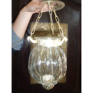 KHARBUJA Lampe transparent 13x13 cm