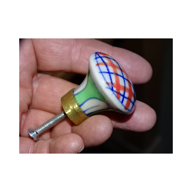 Lot de 6 boutons en porcelaine - Lot 71