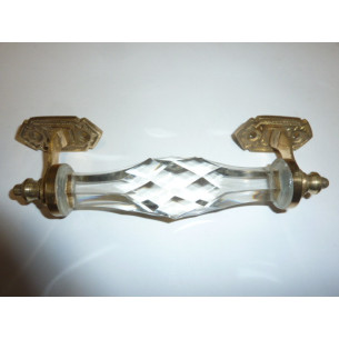 handle in glass 17 cm transparente