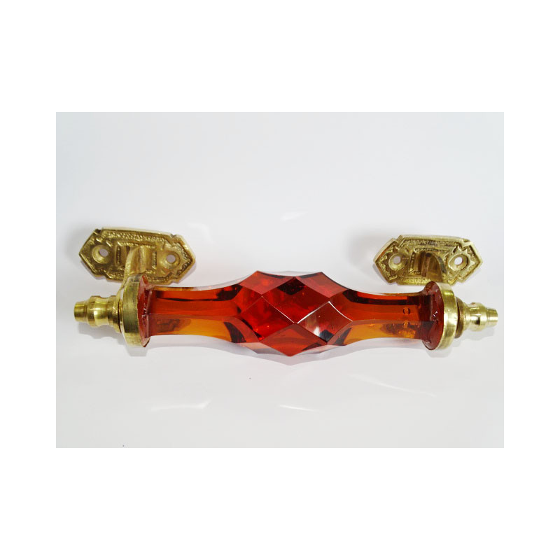 Poignée en verre de 17 cm AMBRE