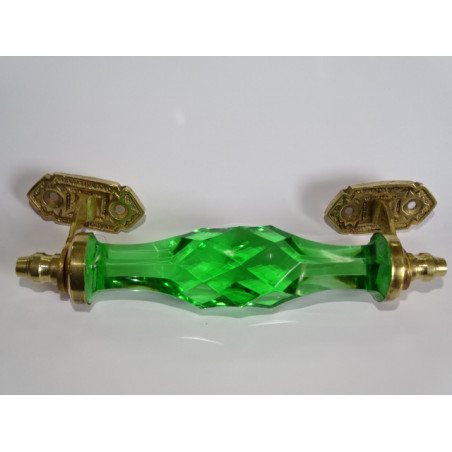 17 cm green glass handle
