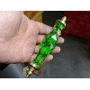 Poignée en verre de 17 cm verte