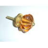 pumpkin button 35 mm amber - gold