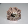bottone a zucca 35 mm di colore rosa - argento