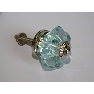 bottone zucca 35 mm colore azzurro - argento