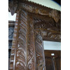 Puertas antiguas decoradas con dintel tallado 142x18x224 cm