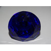 Pulsador cristal forma DIAMANTE 50 mm azul ultramar