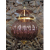 Lámpara KHARBUJA de cristal soplado violeta 22x22 cm