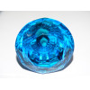 DIAMANT förmiger Glasknopf 50 mm türkise Farbe