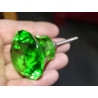 Bottone in vetro a forma DIAMOND 50 mm verde