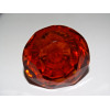 Pomello in vetro a forma DIAMOND 50 mm colore ambra