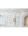 Buffet 2 arches Indiennes sculptées blanc sablé