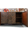 Buffet manguier art déco 2 portes 3 tiroirs