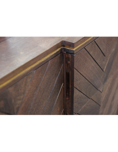 Buffet manguier art déco 2 portes 3 tiroirs