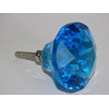 Botón de cristal en forma de DIAMANTE 45 mm turquesa