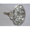 DIAMANT förmiger Glasknopf 40 mm transparent