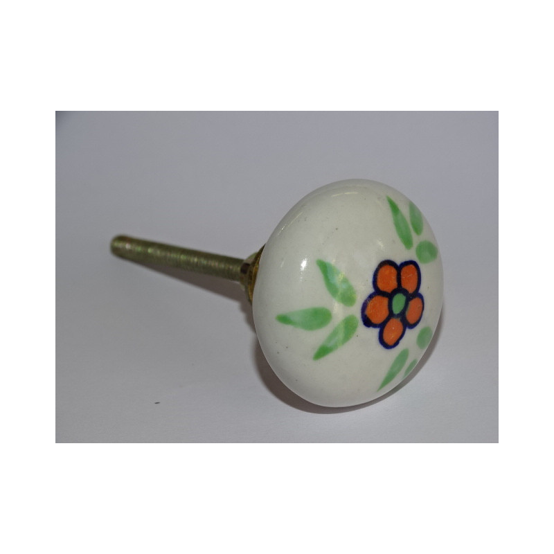 Small orange flower handle