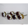 Lot de 6 petits boutons fleur verte 30 mm LOT 67