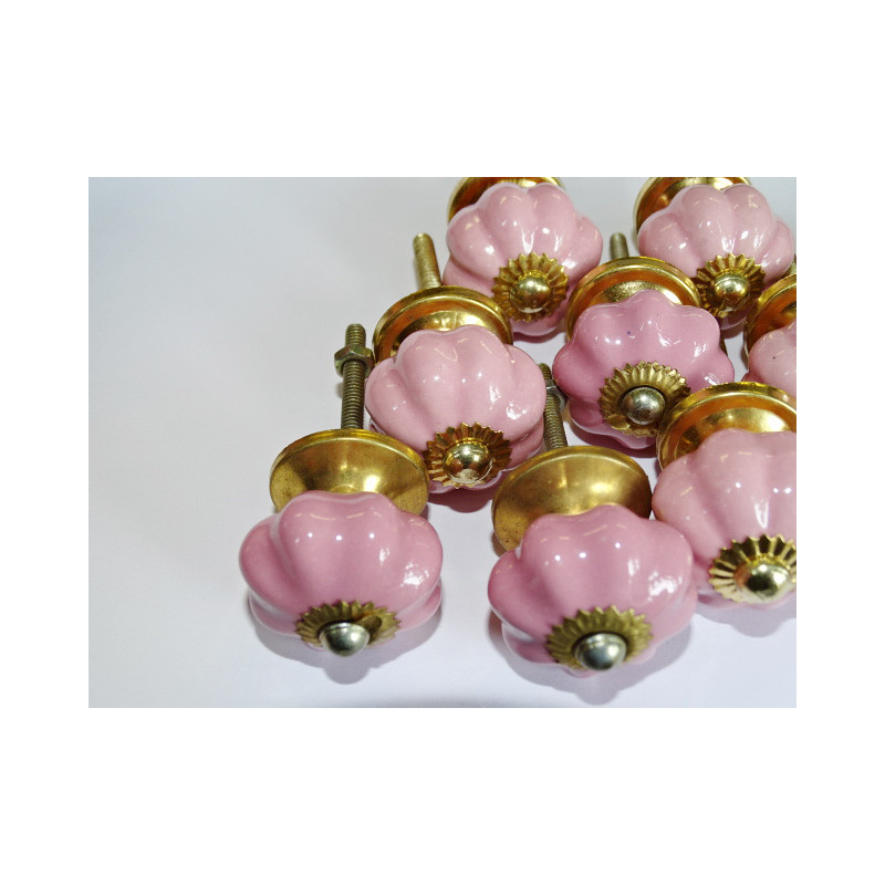 Set of 12 small pumpkin buttons 30 mm LOT 54