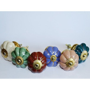 Set of 6 porcelain buttons - Lot 41