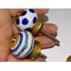 Set of 6 porcelain buttons - Lot 6