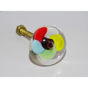 klein Möbelgriff gelb transparente multicolor Blume