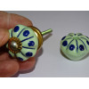 Pequeña manija de los muebles de color Calabaza verde con el tono azul