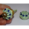Small Furniture handle Green pumpkin with blue pitch