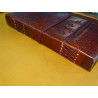 Grand carnet de voyage en cuir avec motif ELEPHANT 13X23 cm
