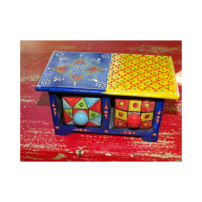 Tea or spices box 2 drawers N° 14